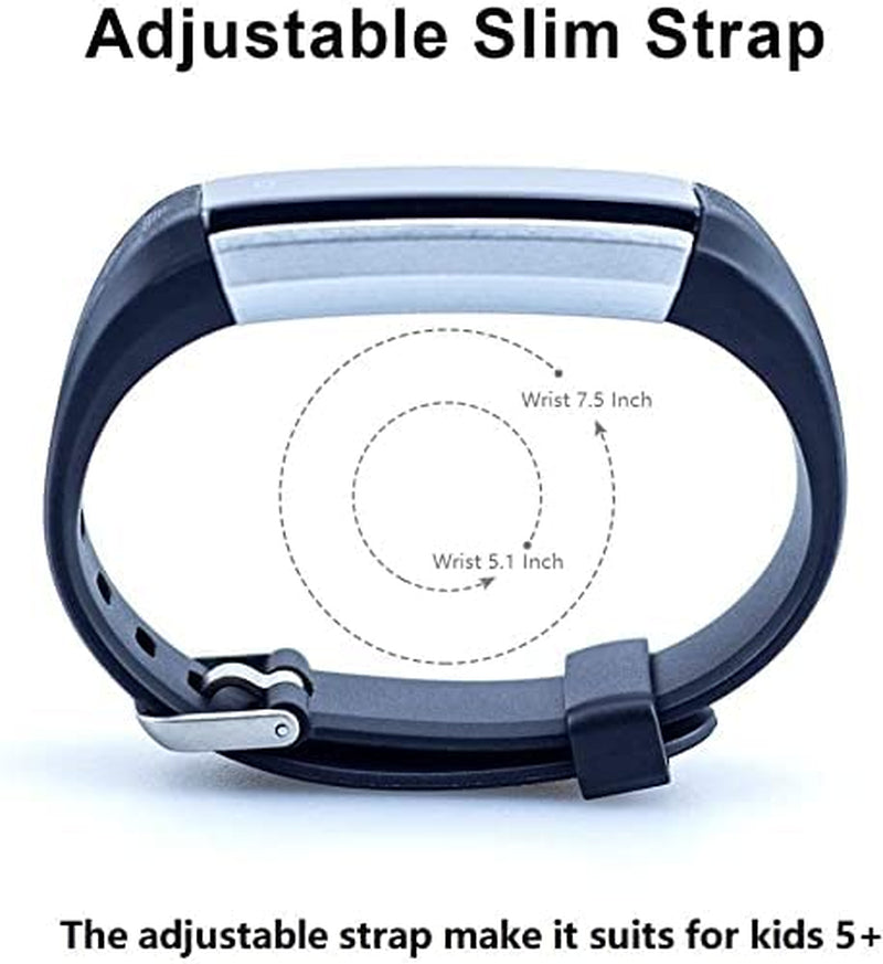 Kids Fitness Tracker Watch for Girls Boys, Waterproof Slim Activity Tracker with Pedometer, Calorie Counter, Sleep Monitor, Silent Alarm Clock